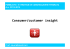 Consumer/customer insight
