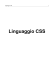 Linguaggio CSS