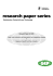 research paper series - University of Nottingham