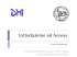 Introduzione ad Access - Dipartimento di Matematica e Informatica