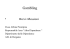 Gambling alcune riflessioni