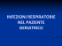 INFEZIONI RESPIRATORIE NELL`ANZIANO