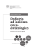 Pediatria ad indirizzo oncoematologico
