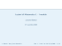 Lezioni di Matematica 1 - I modulo