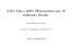 Altre facce della Matematica per lo studente liceale