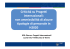 Criticità su Progetti internazionali: non ammissibilità di alcune