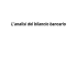 L`analisi del bilancio bancario