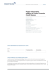 Foglio informativo relativo al Conto Corrente Credit Suisse