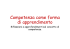 T. PERNA - Competenza come forma di apprendimento
