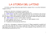 LA STORIA DEL LATINO