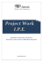 Project Work IPE - IPE - Istituto per ricerche ed attività educative