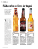 Sette birre "tropicali" in degustazione.
