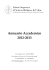 Annuario Accademico 2012-2013 - Istituto Superiore di Scienze