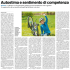 Autostima e sentimento di competenza