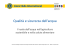 Qualità e sicurezza dell`acqua