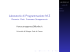 Laboratorio di Programmazione M-Z
