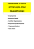 CALENDARIO INTERNAZIONALE SENIOR – VELOCITA` 2006