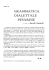 GRAMMATICA DIALETTALE PESARESE
