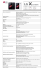 Specifiche fotocamera anteriore Autonomia in standby (ore) E