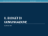 il budget di comunicazione