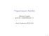 Programmazione Assembly