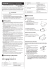FX-100 Instruction Manual - Panasonic Electric Works Europe AG