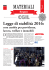Legge di stabilità 2016: