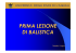 Primo Modulo - Studio Balistico Lopez