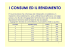 i consumi ed il rendimento