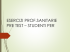 ESERCIZI PROF.SANITARIE PRE TEST – STUDENTI PER