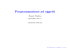 Programmazione ad oggetti - Dipartimento di Ingegneria dell