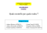 Quale modello per quale realta`?