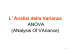 ANALISI DELLA VARIANZA