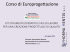 Corso di Europrogettazione