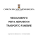 REGOLAMENTO SERVIZIO DI TRASPORTO FUNEBRE