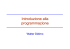 Introduzione alla programmazione