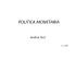 politica monetaria