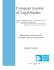 European Journal of Legal Studies