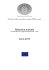 Resoconto dell`attività svolta - Dipartimento Politiche Europee