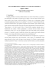 SUI CONTRIBUTI DI G. ORTES ALL`ANALISI ECONOMICA