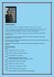 Note biografiche - (formato ) - Associazione Culturale `Arte per