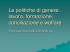 Le politiche di genere - Programma Pari Opportunità