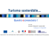 Turismo e sostenibilità…