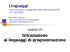 Corso di Linguaggi e Traduttori