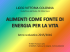 alimenti come fonte di energia per la vita