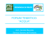 forum tematico: “acqua”