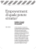Empowerment: di quale potere si tratta?