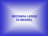 Seconda Legge di Mendel
