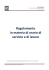 Regolamento in materia di orario di servizio e di lavoro