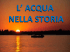 L`acqua nella storia